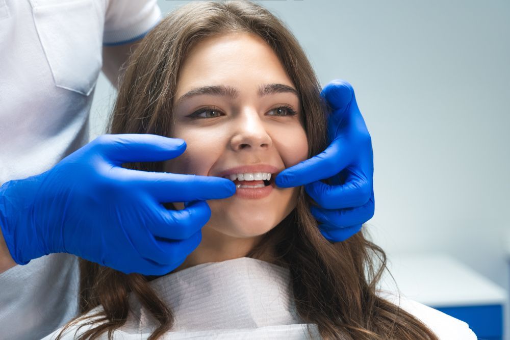 Woman With Healthy Teeth And Gums