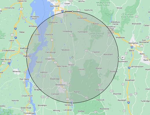 Map – Bristol, VT – RVG Electrical Services, LLC Map – Bristol, VT – RVG Electrical Services, LLC