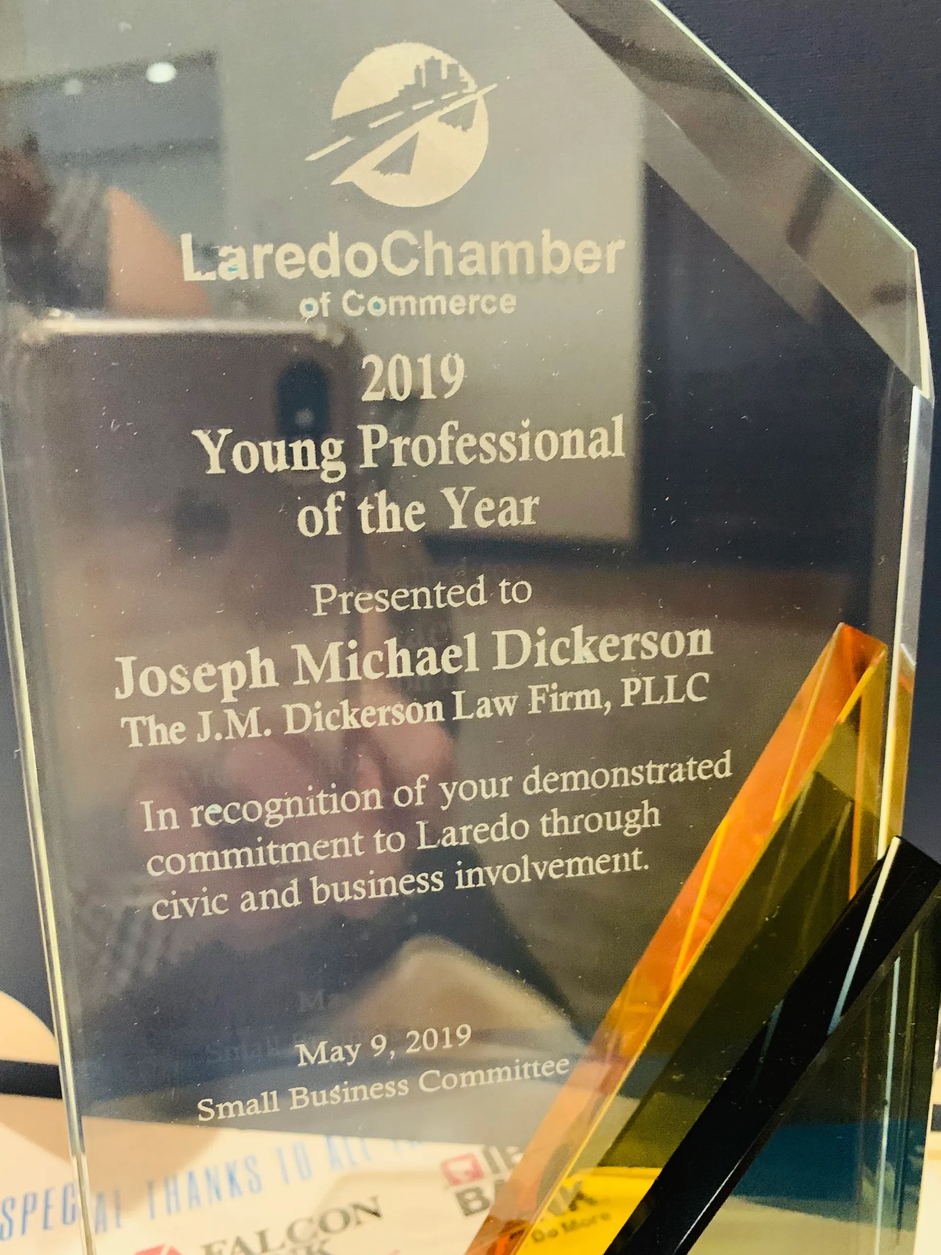 Award | Laredo, TX | The J.M. Dickerson Law Firm PLLC