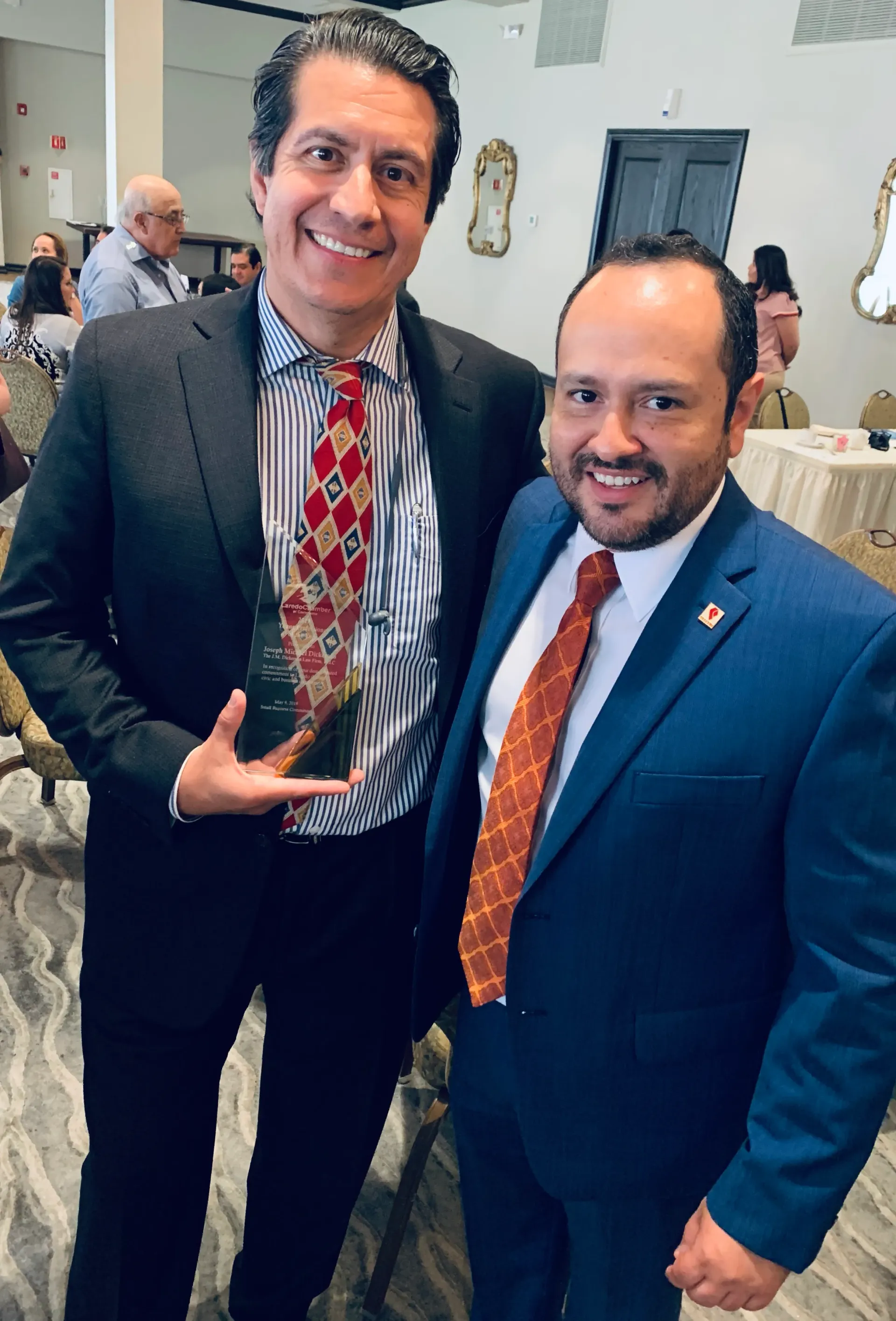 Two grateful men | Laredo, TX | The J.M. Dickerson Law Firm PLLC