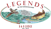 "Legends" logo featuring a fish leaping, within an arched border, over stylized waves.