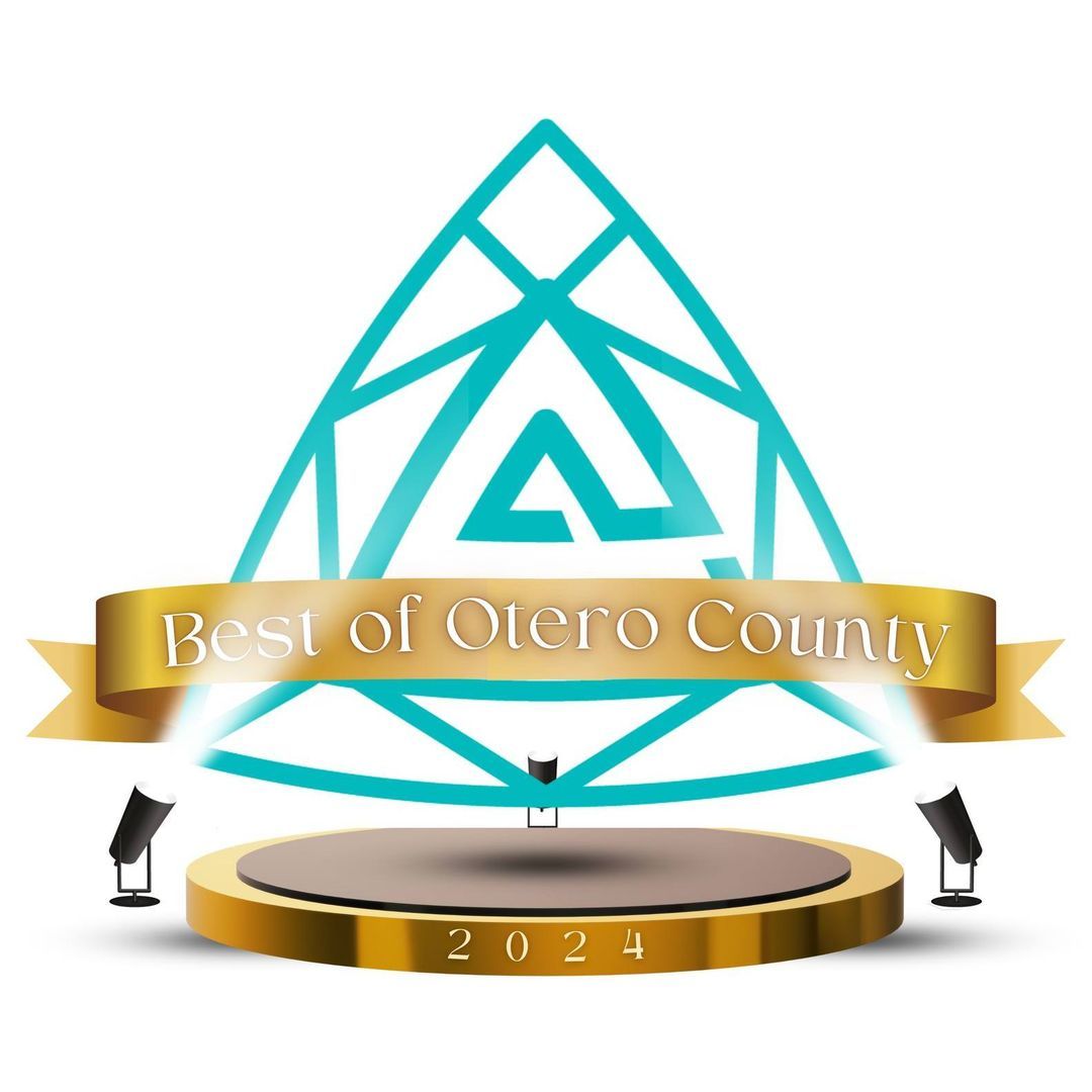 a logo for the best of otero county in 2024 l Alamogordo, NM l David's Landscaping Design LLC