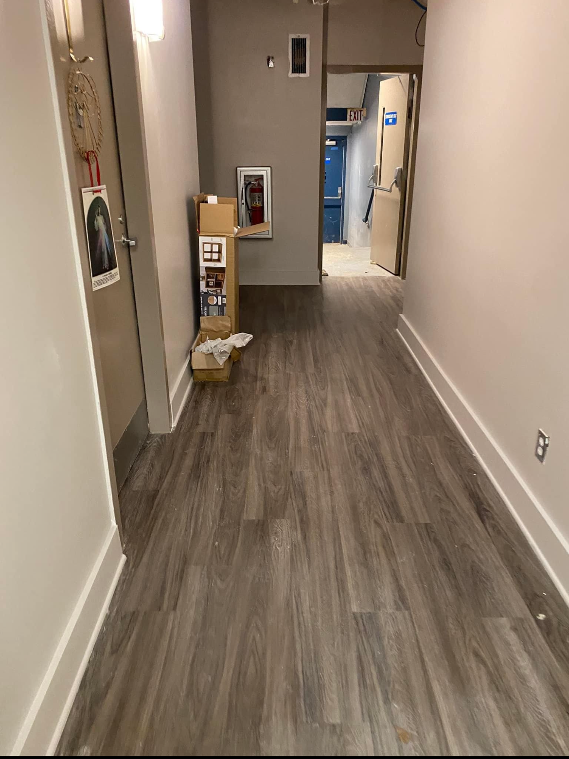Hallway With A Shiny Flooring — Summerville, SC — A Step Above N Beyond Cleaning Service Ltd. Co.