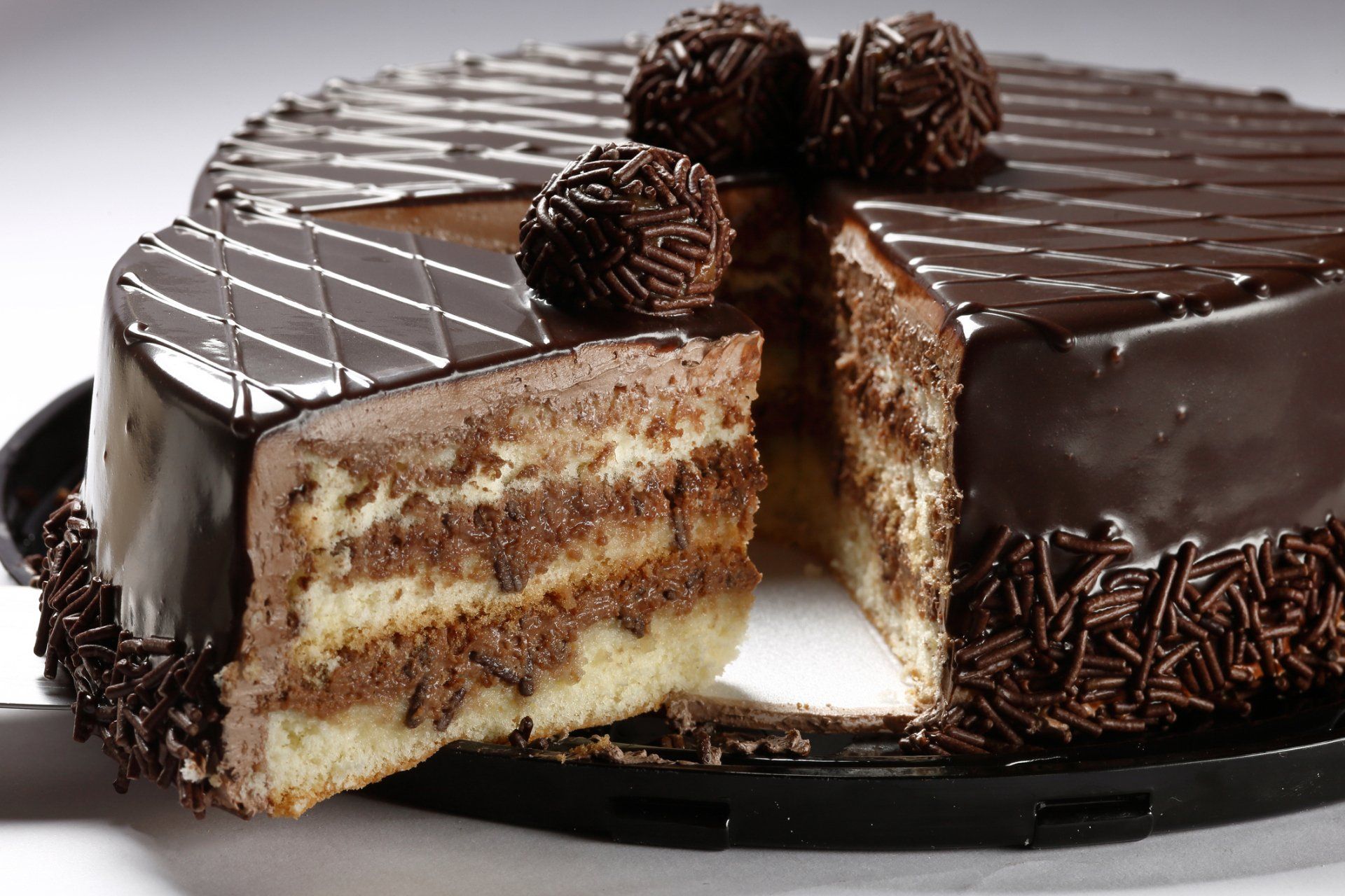 Chocolate Cake with Bonbon — Cherry Hill, NJ — Cacia's Bakery