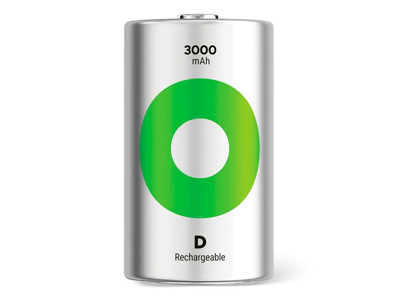 Pila Recyko GPBatteries NiMH D 1.2V 2200 mAh - GP220DH-C2