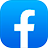 Un icono de Facebook azul con una f blanca encima.