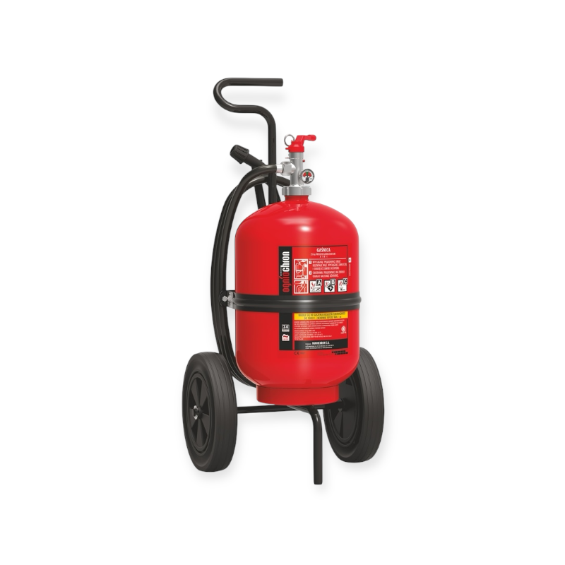 Nofire viking logo 25 kilo verrijdbare poederwagen