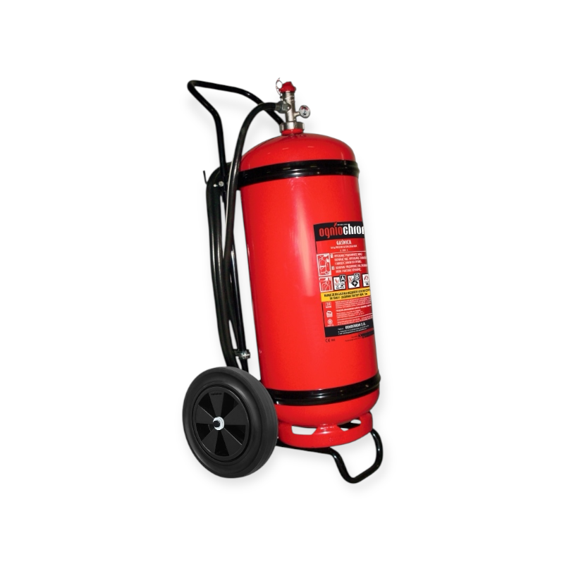 Nofire 50 kilo verrijdbare poederwagen