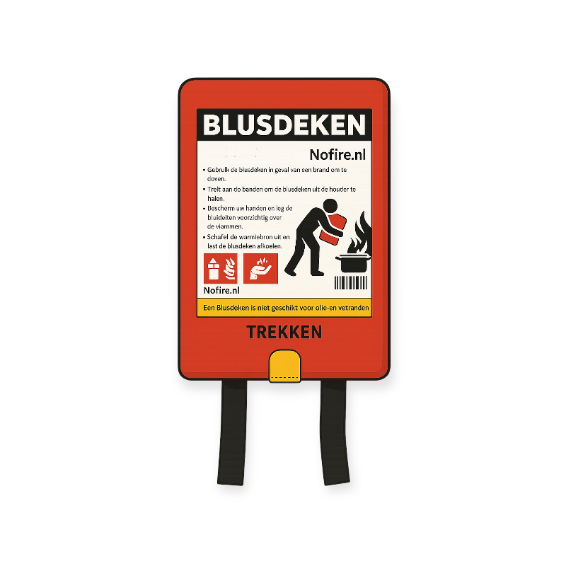 Nofire blusdeken hardcover 120 x 120 cm