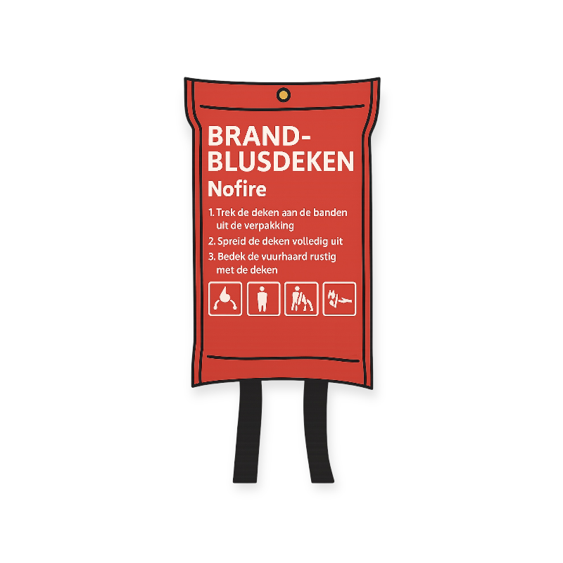 Nofire blusdeken softcover 180 x 180 cm