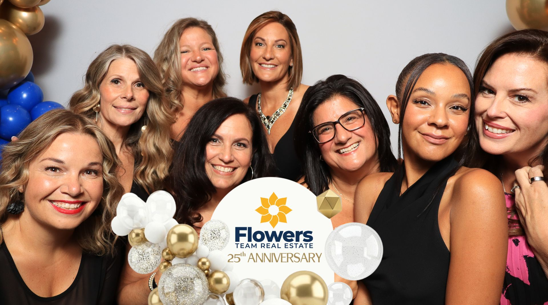 Flowers Team Real Estate 25 year anniversary gala October 2026 group photobooth
