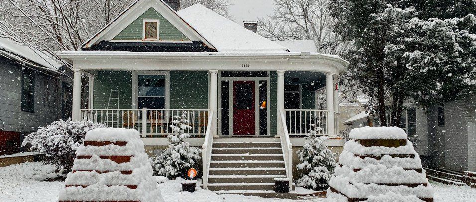 home in winter