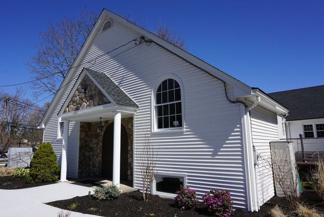 front of the church