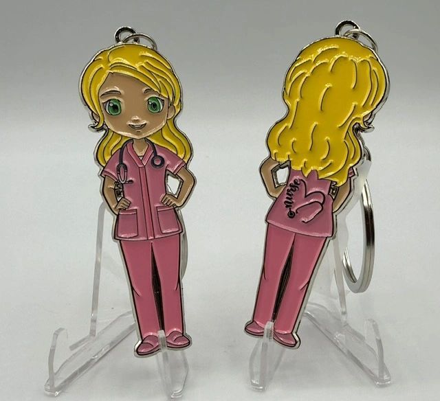 Pink Nurse Keychain