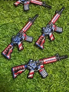 American Flag AR embroidered Velcro patch
