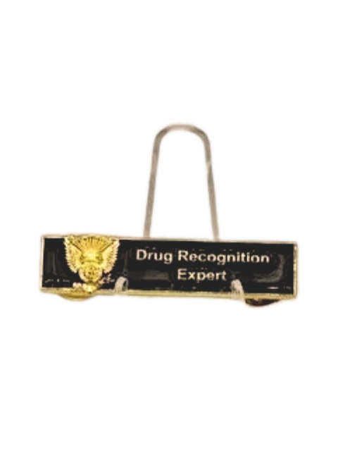 Drug Recognition Expert DRE Lapel Pin Gold & Black