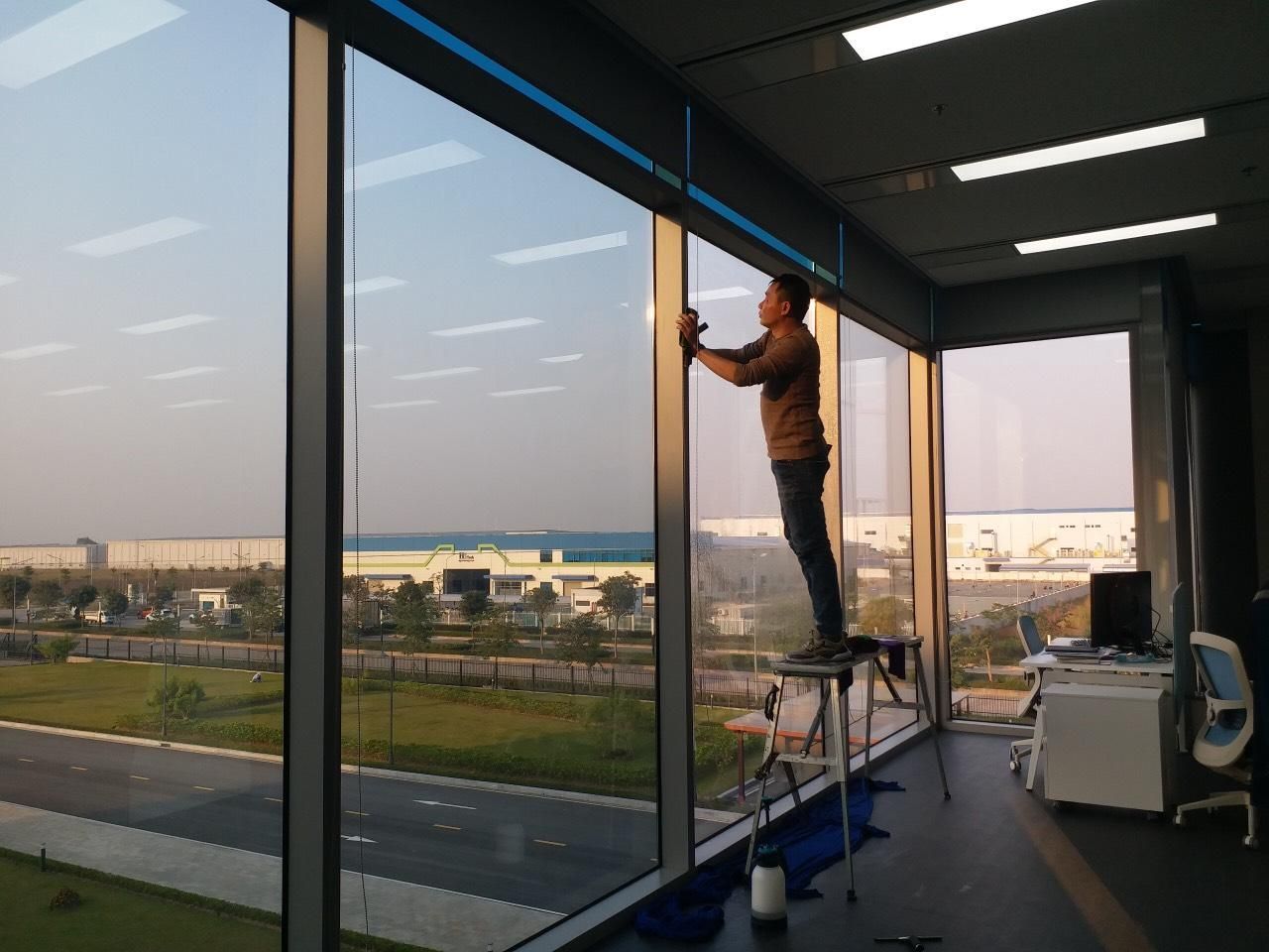 Professional window film installation
