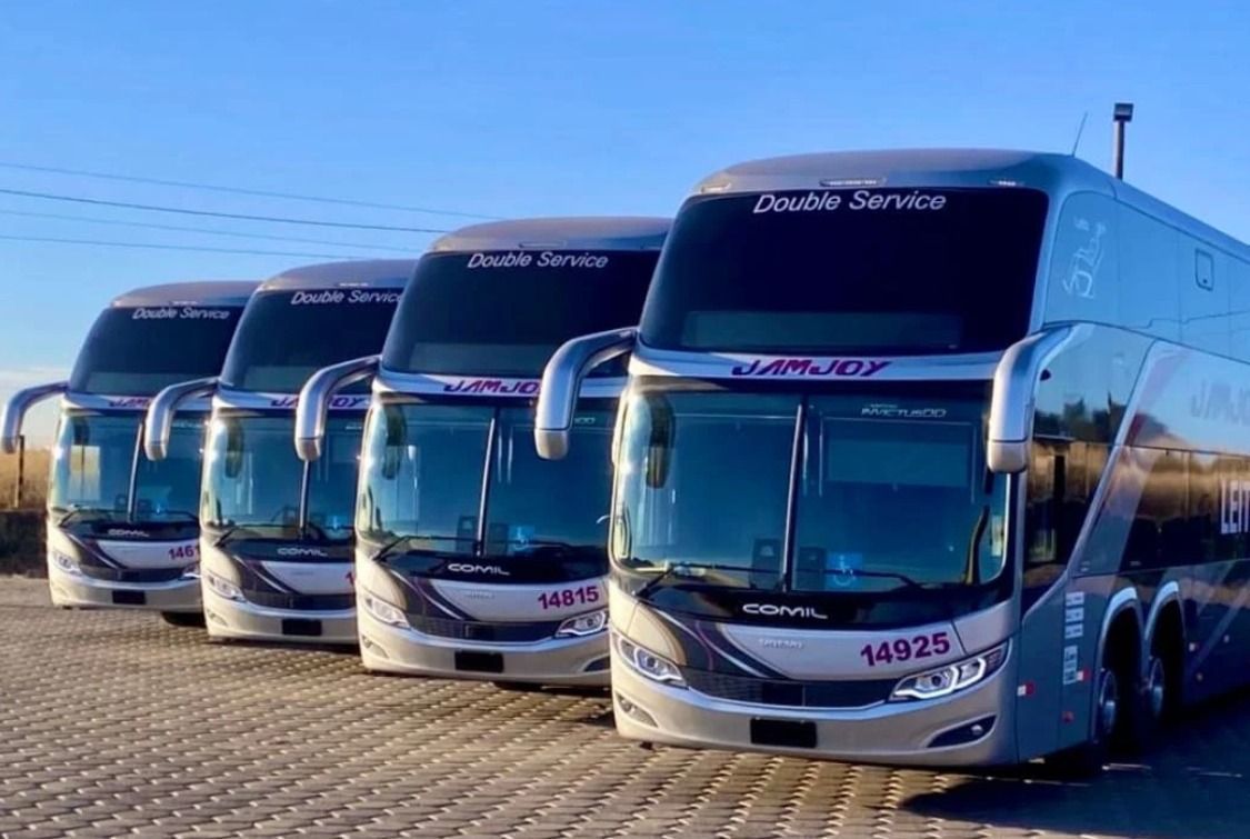 frota de ônibus jamjoy