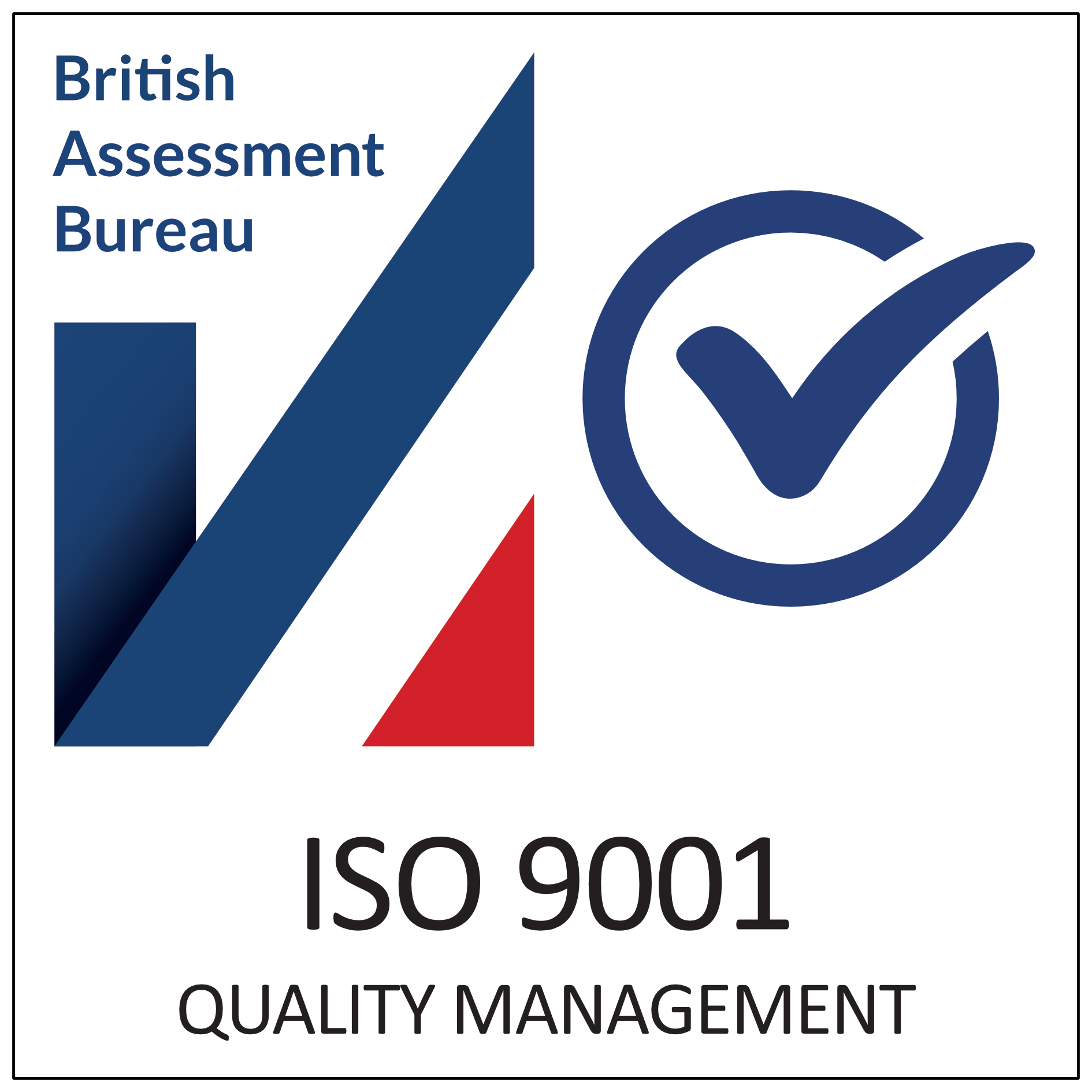 British Assessment Bureau ISO 9001 certified logo