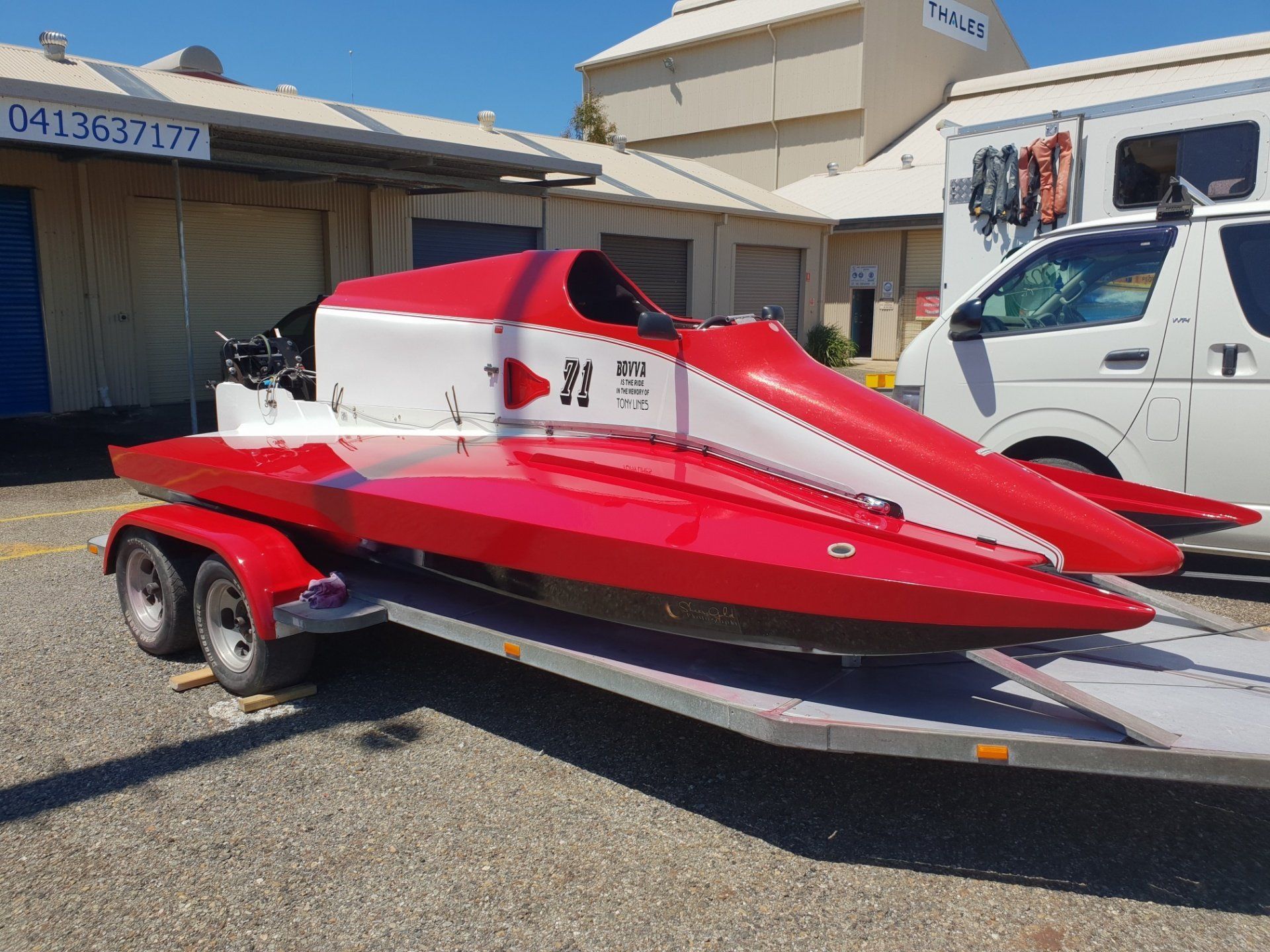 Red and White Boat — Newcastle, NSW — Channel Shipwright Services