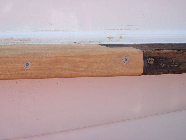 Sponson Repair Timber — Newcastle, NSW — Channel Shipwright Services