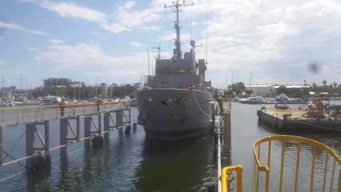 Bow of Cruise Ship — Newcastle, NSW — Channel Shipwright Services