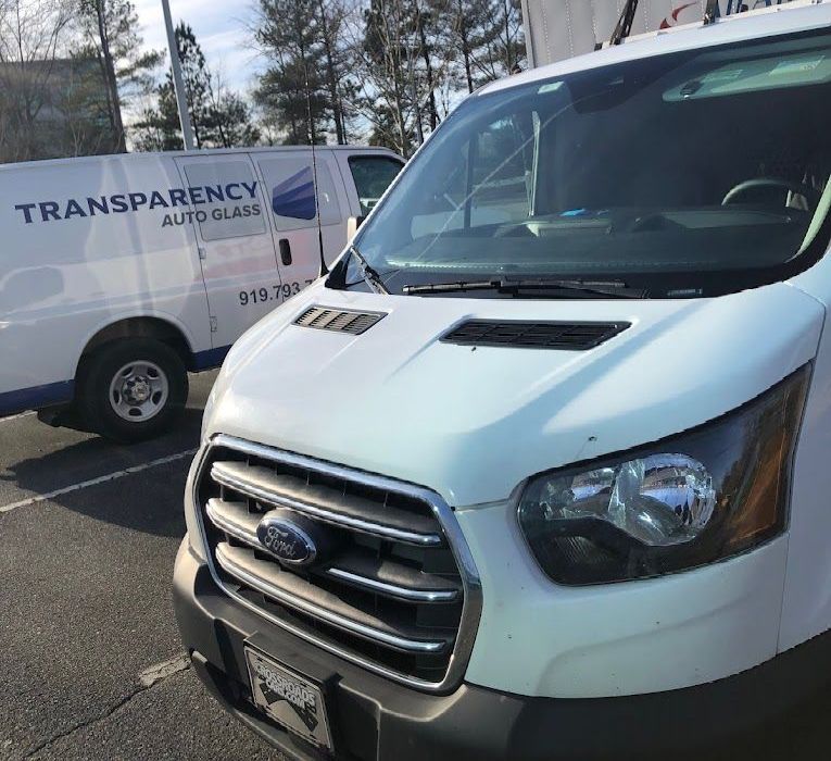 ADAS calibration & windshield replacement in Chapel Hill, NC.