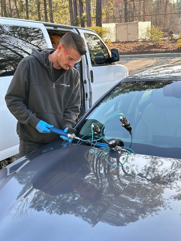 Windshield rock chip repair in Cary, NC