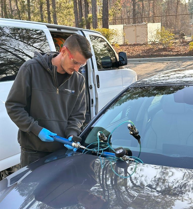 Windshield rock chip repair in Clayton, NC Windshield rock chip repair in Clayton, NC
