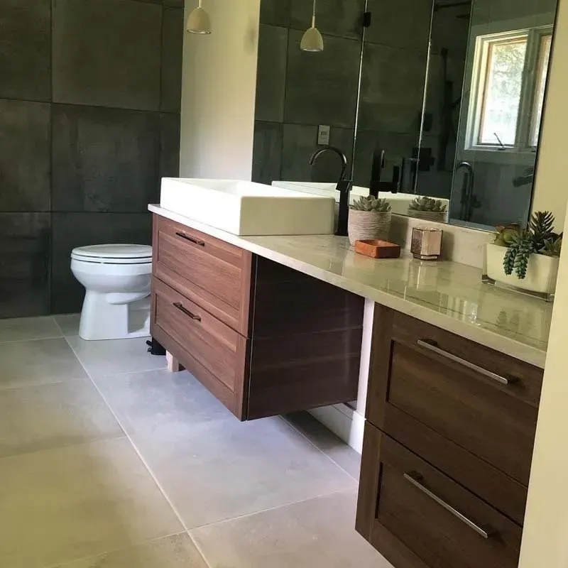 A gorgeous bathroom remodel by Dream Builders Contracting in Dearborn, MI