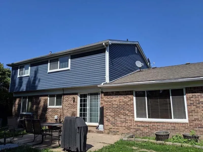 A home in Dearborn, MI that has had exterior remodeling services by Dream Builders Contracting