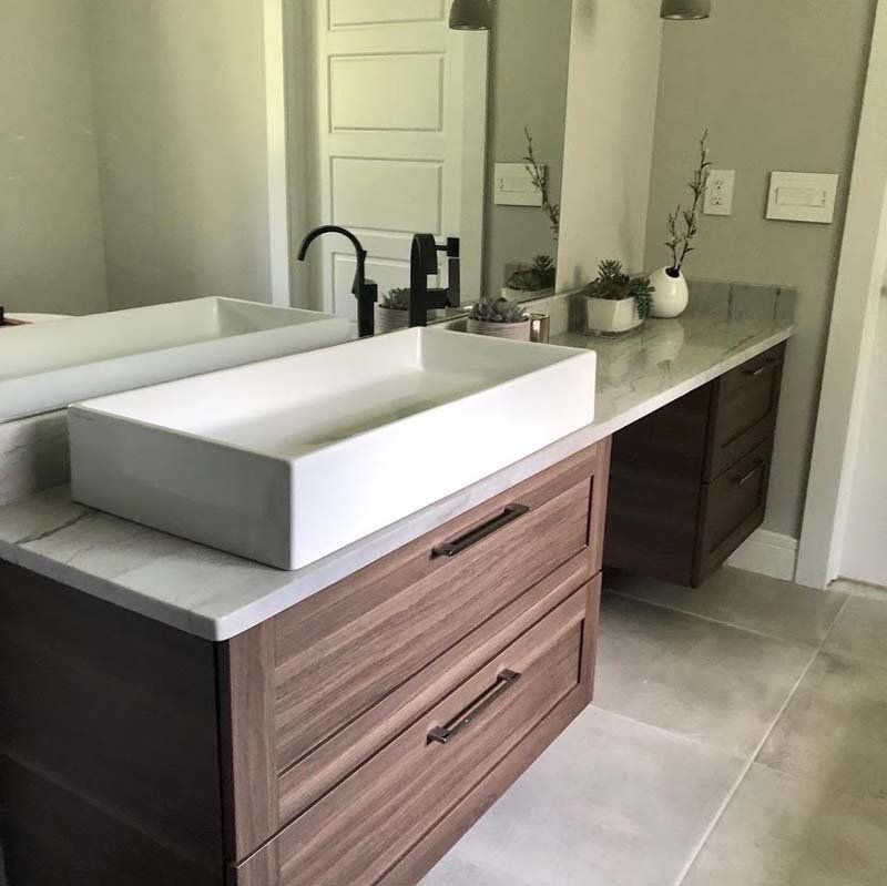 A gorgeous bathroom remodel by Dream Builders Contracting in Dearborn, MI