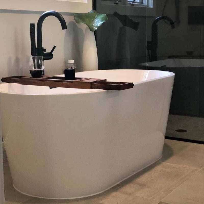 A gorgeous stand alone tub in a bathroom remodel by Dream Builders Contracting in Dearborn, MI