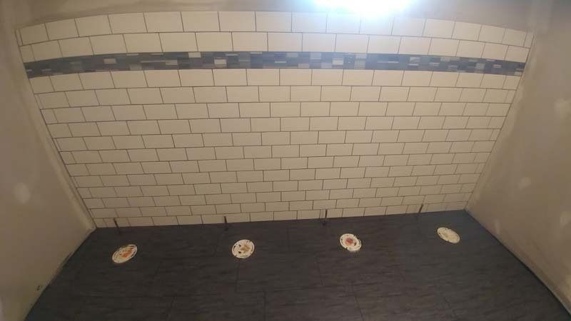 A commercial bathroom remodel in Dearborn, MI by Dream Builders Contracting 