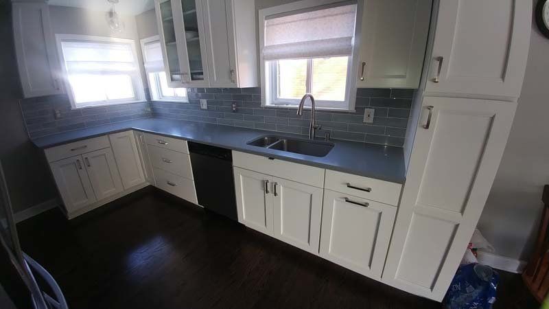 A wrap around kitchen remodel by Dream Builders Contracting in Livonia, MI