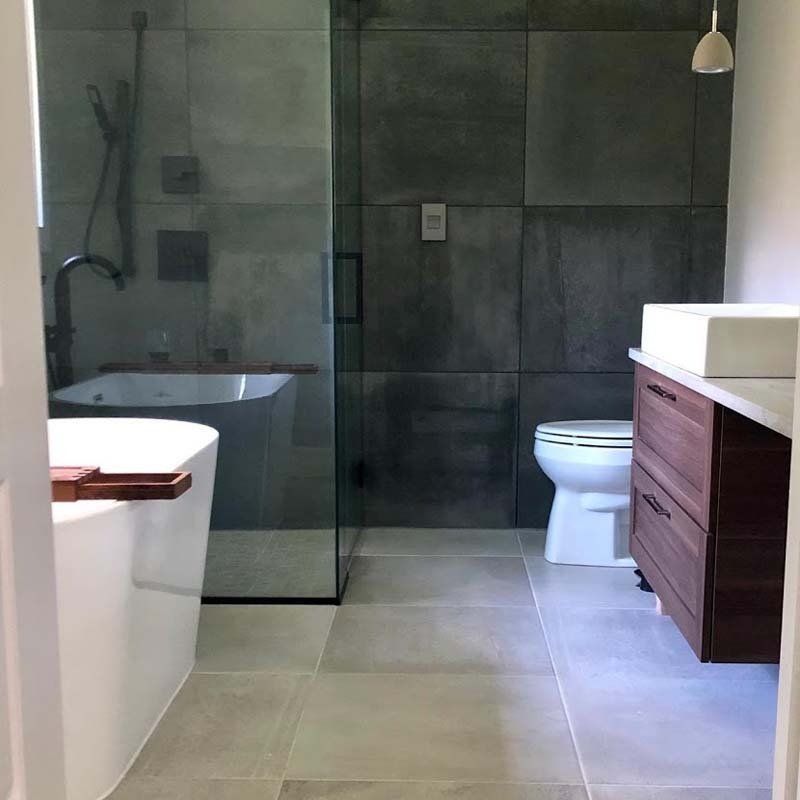 A gorgeous bathroom remodel by Dream Builders Contracting in Dearborn, MI
