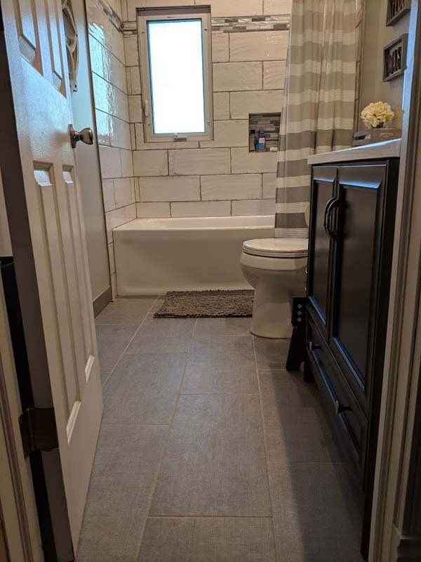 A gorgeous bathroom remodel by Dream Builders Contracting in Dearborn, MI