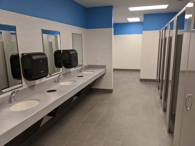 A commercial bathroom remodel in Dearborn, MI by Dream Builders Contracting 