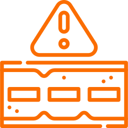 Road damage icon