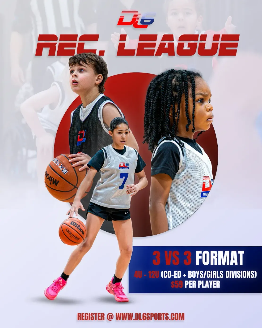 3v3 rec league flyer