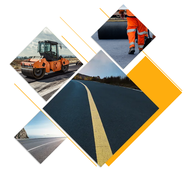 New Driveways Asphalt with Some Worker and Road Roller — Sydney, Nsw — C & C Asphalt Pty Ltd New Driveways Asphalt with Some Worker and Road Roller — Sydney, Nsw — C & C Asphalt Pty Ltd