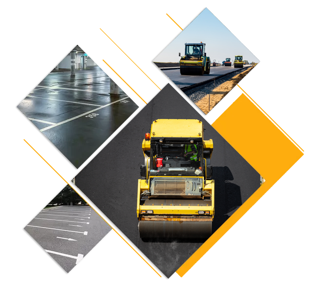 New Parking Asphalt with a Road Roller Working — Sydney, Nsw — C & C Asphalt Pty Ltd New Parking Asphalt with a Road Roller Working — Sydney, Nsw — C & C Asphalt Pty Ltd