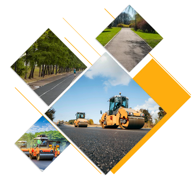 New Pathways Asphalt with Some Road Roller Working — Sydney, Nsw — C & C Asphalt Pty Ltd New Pathways Asphalt with Some Road Roller Working — Sydney, Nsw — C & C Asphalt Pty Ltd