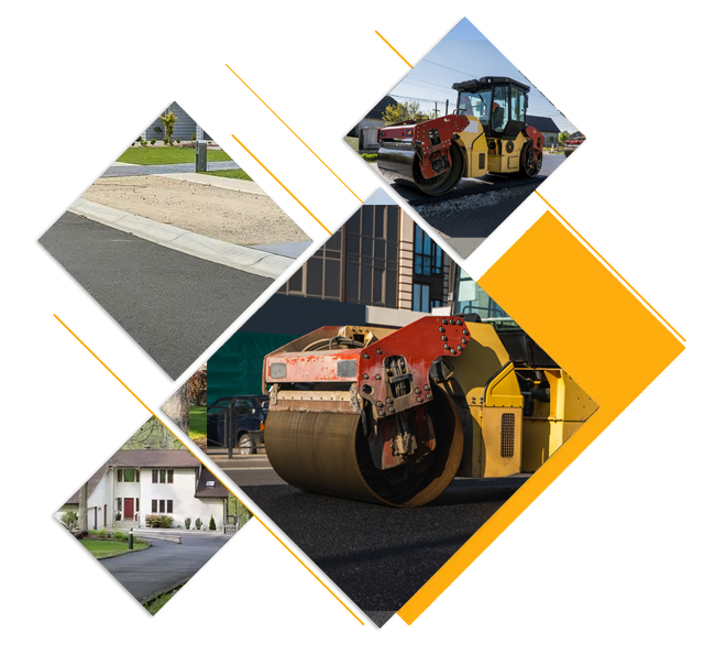 New Residential Asphalt and a Road Roller — Sydney, NSW — C & C Asphalt Pty Ltd