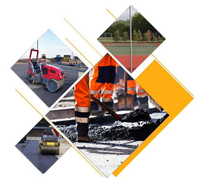 Repairing a New Sports Court of a New Asphalt — Sydney, Nsw — C & C Asphalt Pty Ltd