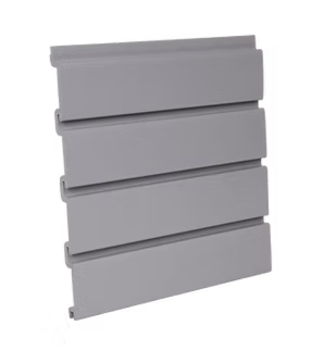Gray PVC Slatwall Color Option