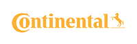 Continental logo in yellow, featuring the brand name and a horse silhouette.