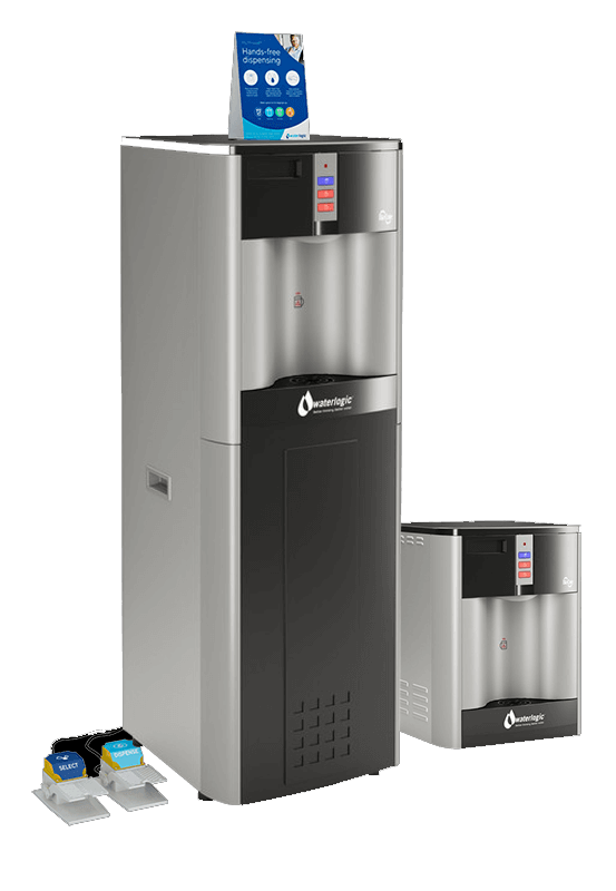 Innovative Design & Technology Sleek design aesthetic Large dispense area Paddle dispense Advanced Features Hot safety button Stainless steel reservoirs Reliable & Dependable Components New quick-change filters Scratch resistant panels Extra large drip tray with “tray full” indicator W5 Water Cooler