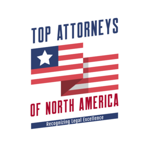 A logo for top attorneys of north america