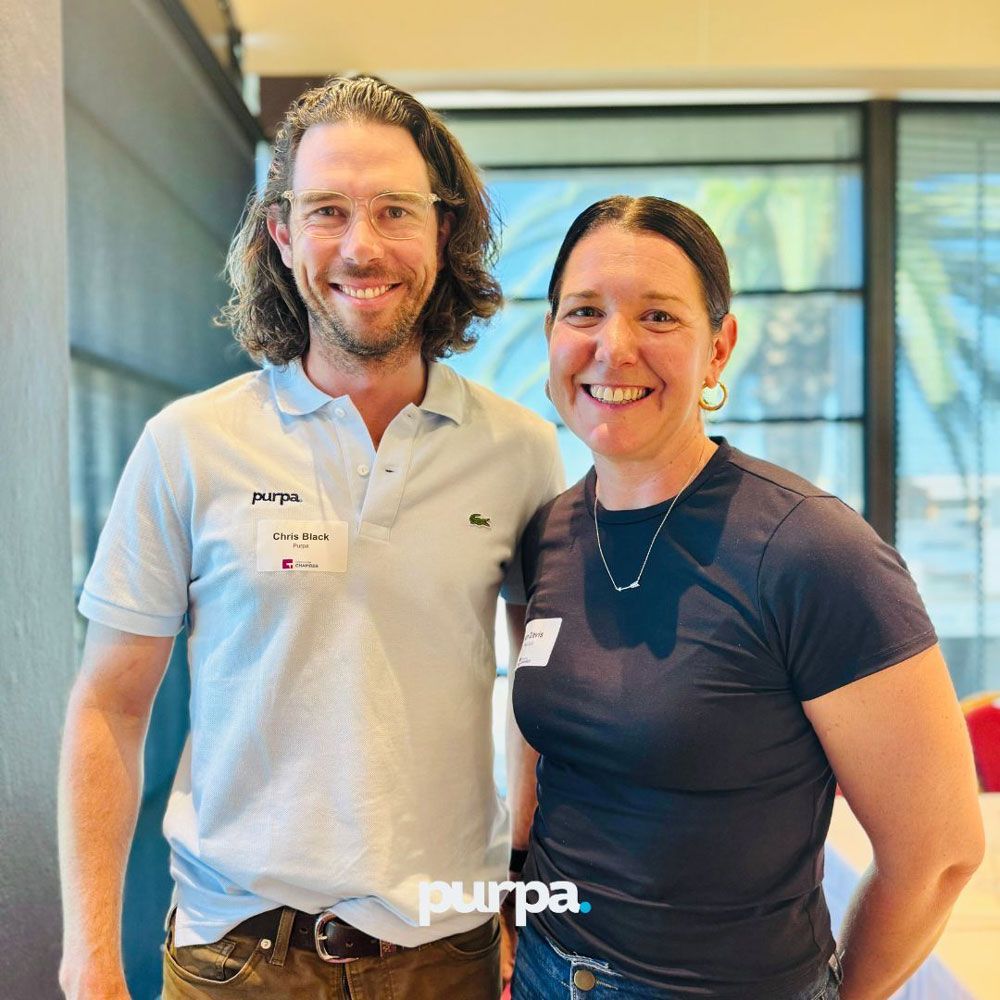Chris Black with Jen Davis, the Marketing Manager for Red Bull.